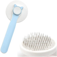HKM-970387 Self-Cleaning Cat and Dog Grooming Brush for Short and Long Haired Pets ¨C Easy Fur Removal and Gentle Massage