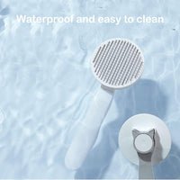HKM-970387 Self-Cleaning Cat and Dog Grooming Brush for Short and Long Haired Pets ¨C Easy Fur Removal and Gentle Massage