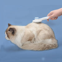 HKM-970387 Self-Cleaning Cat and Dog Grooming Brush for Short and Long Haired Pets ¨C Easy Fur Removal and Gentle Massage