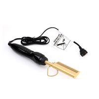 HKM-863763 Gold Ceramic Multifunctional Hair Comb with Temperature Control for Wet and Dry Hair Styling