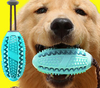 HKM-938899 Interactive Silicon Suction Cup Dog Tug Toy with Tooth Cleaning and Feeding Functions