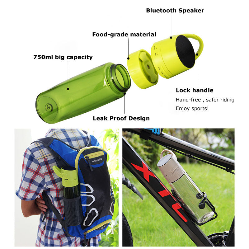 HKM-985491 Bluetooth Cycling Water Bottle with Integrated Audio System