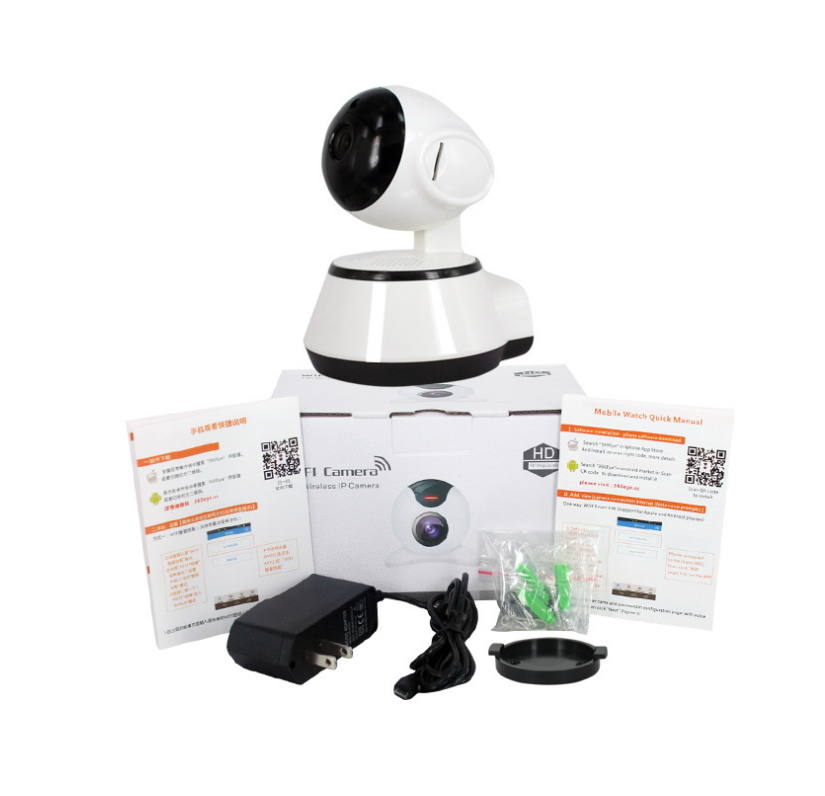KTX-414739 Wireless Home Surveillance Camera with WiFi, Card Reader, and 1MP Wide-Angle Panorama