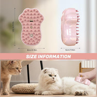 HKM-870931 Self-Cleaning 4-in-1 Cat & Dog Grooming Steam Brush with Massage Feature and Release Button for Easy Fur Removal