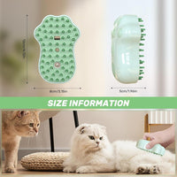 HKM-870931 Self-Cleaning 4-in-1 Cat & Dog Grooming Steam Brush with Massage Feature and Release Button for Easy Fur Removal