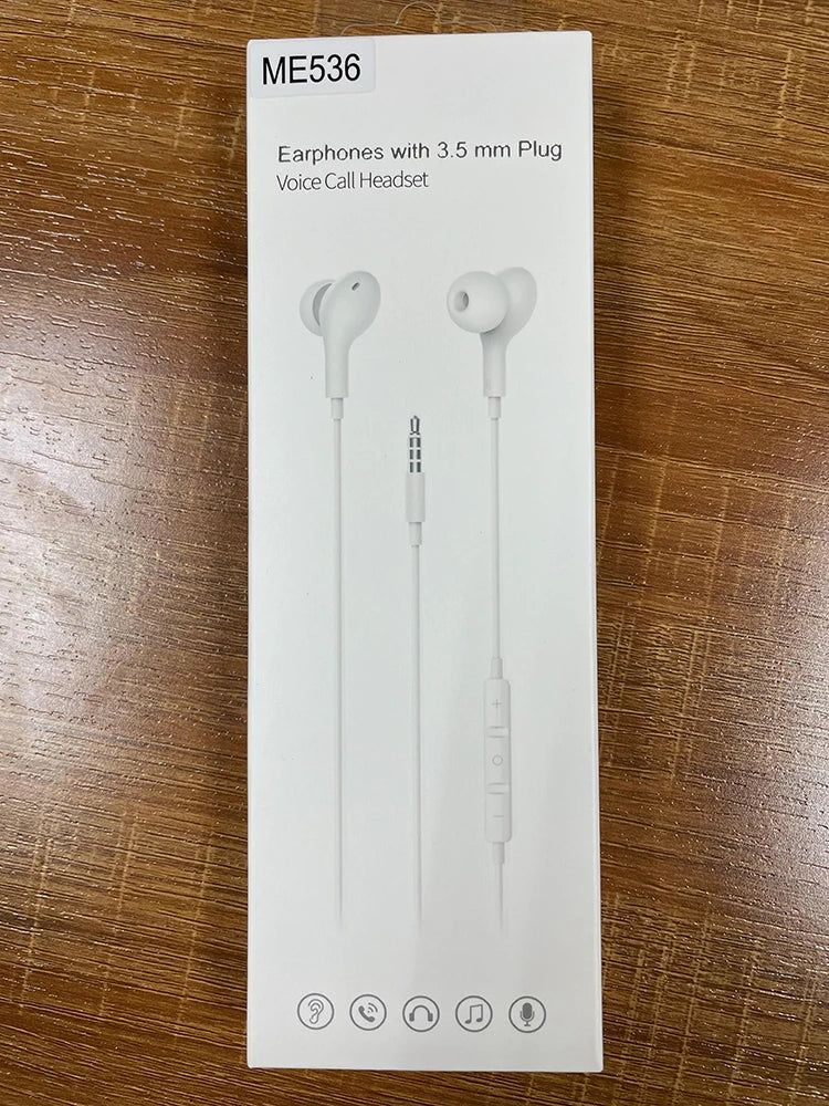 KTX-616787 Wired 3.5mm Earbuds with Microphone and Volume Control for iPhone