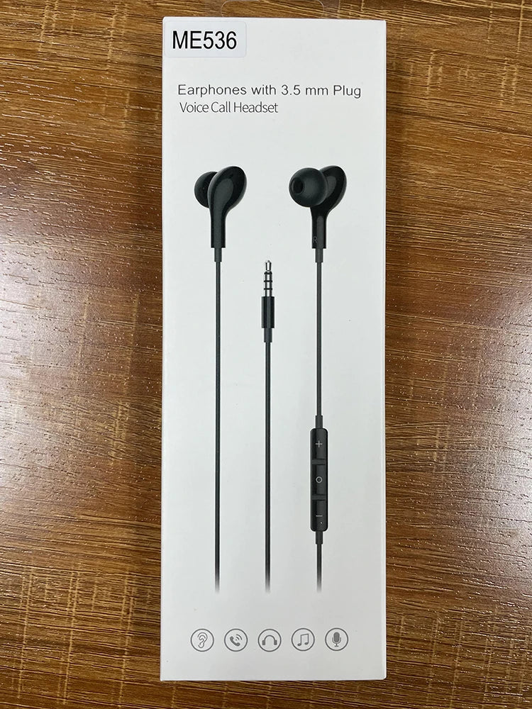 KTX-616787 Wired 3.5mm Earbuds with Microphone and Volume Control for iPhone