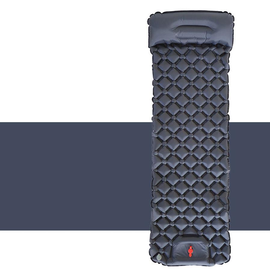 HKM-218003 Ultralight Inflatable Camping Sleeping Pad with Integrated Pillows for Hiking and Travel