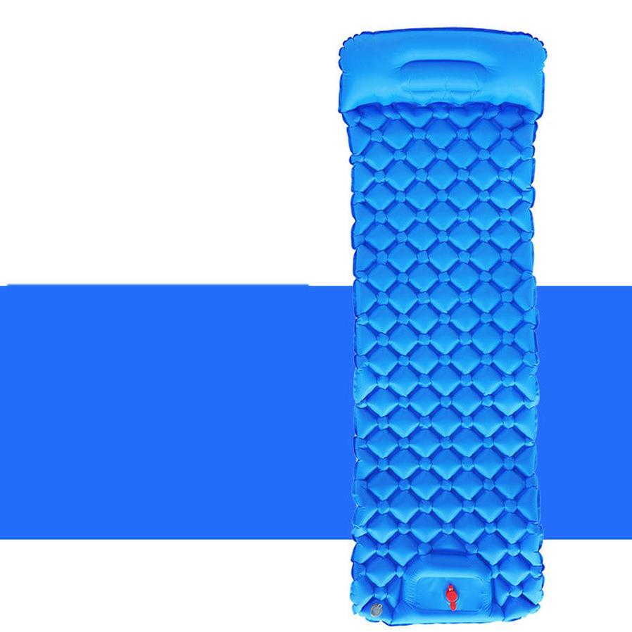 HKM-218003 Ultralight Inflatable Camping Sleeping Pad with Integrated Pillows for Hiking and Travel