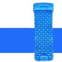 HKM-218003 Ultralight Inflatable Camping Sleeping Pad with Integrated Pillows for Hiking and Travel