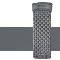 HKM-218003 Ultralight Inflatable Camping Sleeping Pad with Integrated Pillows for Hiking and Travel