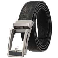 HKM-873043 Stainless Steel Adjustable Slide Buckle Men's Designer Belt with Flip Top Buckle