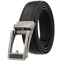 HKM-873043 Stainless Steel Adjustable Slide Buckle Men's Designer Belt with Flip Top Buckle