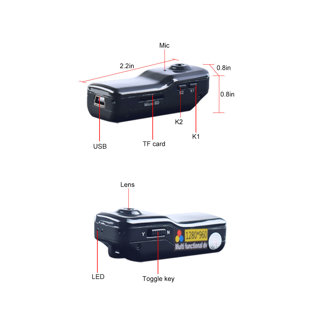 KTX-396627 MD80 Digital Camera - Wireless Aerial Video Recorder & Sports DV Camera