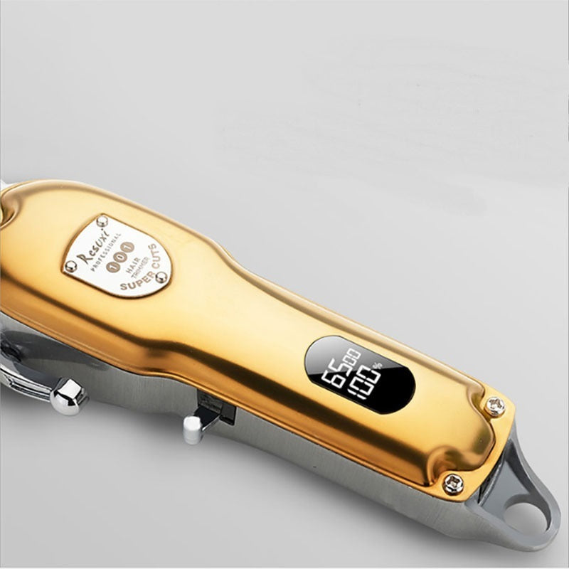 HKM-795859 Electric Hair Clipper with LCD Display and Adjustable Stainless Steel Blade