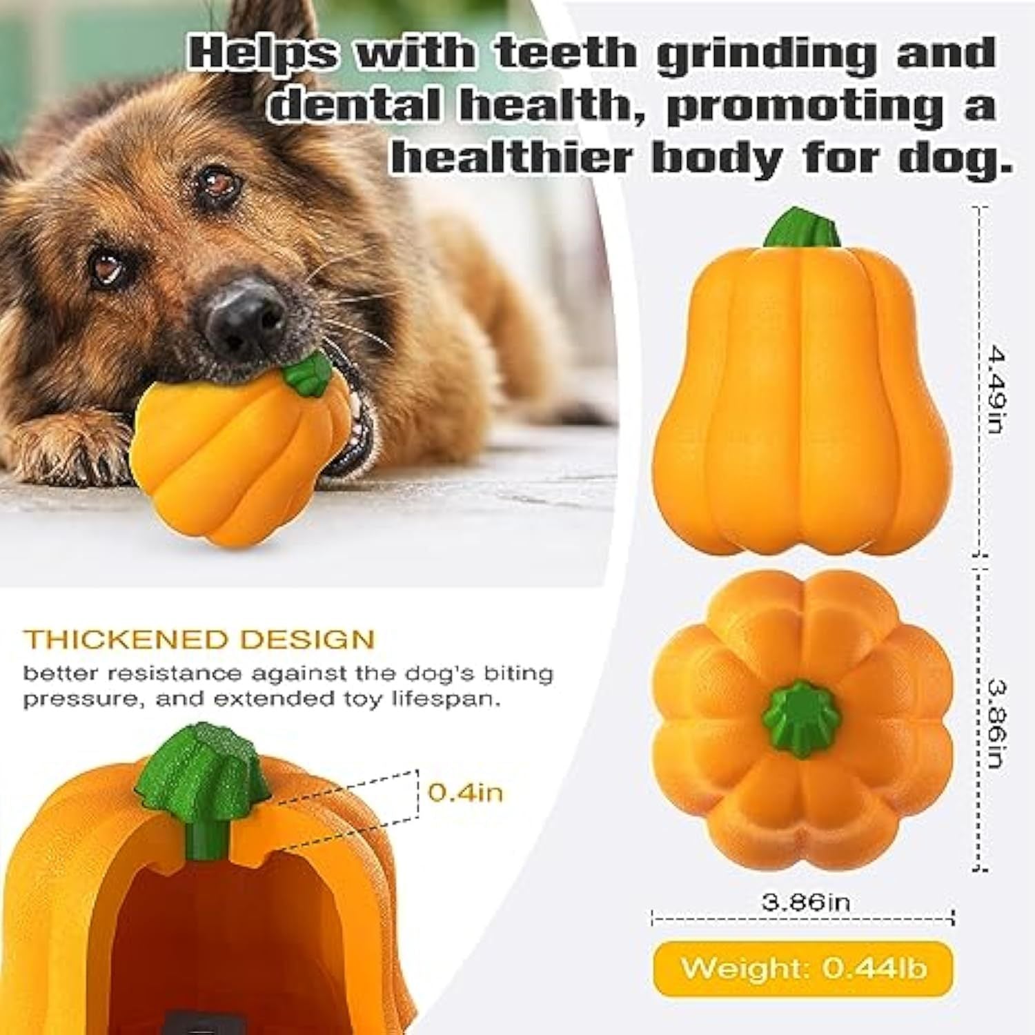 HKM-361747 Halloween Interactive Dog Toy - Pumpkin Thrower with Drawstring and Squeaker