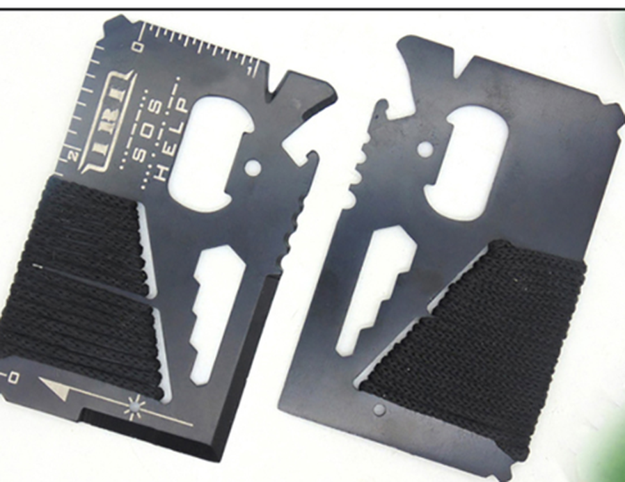 KTX-594259 14-Function Multi-Purpose Camping Tool Card for Outdoor Use
