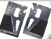 HKM-594259 14-Function Multi-Purpose Camping Tool Card for Outdoor Use
