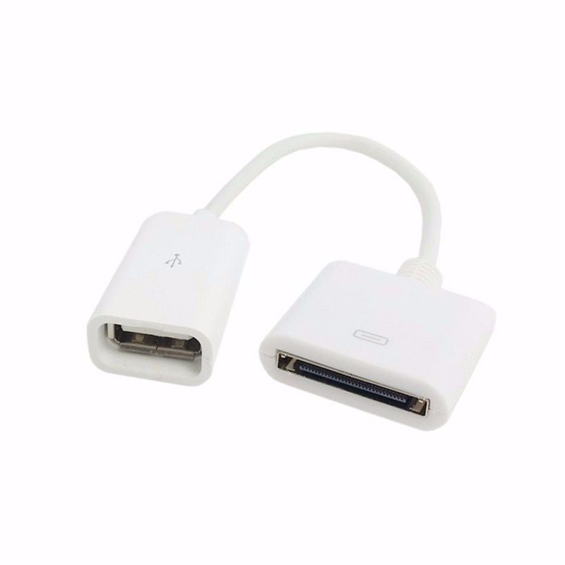 KTX-656851 USB 2.0 Female Adapter for Apple 30-Pin Devices - Connect U Disk, Keyboard, Mouse, Card Reader