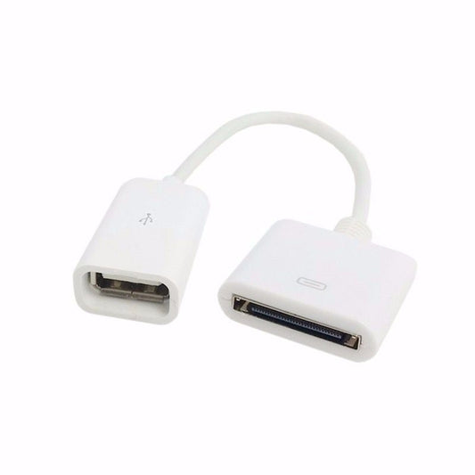 KTX-656851 USB 2.0 Female Adapter for Apple 30-Pin Devices - Connect U Disk, Keyboard, Mouse, Card Reader