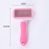 HKM-917203 Self-Cleaning Thick Needle Pet Grooming Comb for Cats and Dogs