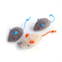 HKM-968211 Interactive Plush Catnip Mouse Toy for Cats in Blue and Orange