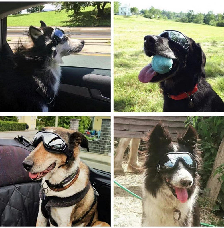 HKM-648147 Pet Waterproof and Windproof UV Protection Sunglasses for Dogs - Fits Head Circumference 28cm-48cm