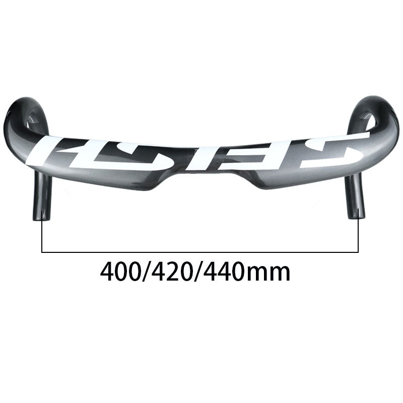 KTX-751507 Carbon Fiber Road Bike Bent Handlebar - 380/400/420/440mm Options for Enhanced Performance