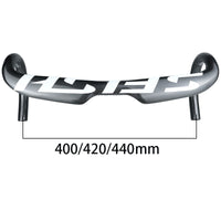 HKM-751507 Carbon Fiber Road Bike Bent Handlebar - 380/400/420/440mm Options for Enhanced Performance