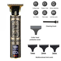 HKM-793043 Cordless Rechargeable Hair Clipper for Men with Washable Blades and LED Display