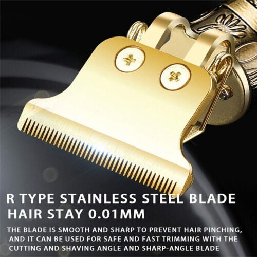HKM-793043 Cordless Rechargeable Hair Clipper for Men with Washable Blades and LED Display