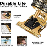 HKM-793043 Cordless Rechargeable Hair Clipper for Men with Washable Blades and LED Display