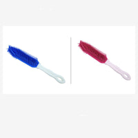 HKM-243731 Pet Bath Brush for Dogs and Cats - Silicone and Plastic Scrubbing Tool, Blue, 27cm Long, 4cm Wide