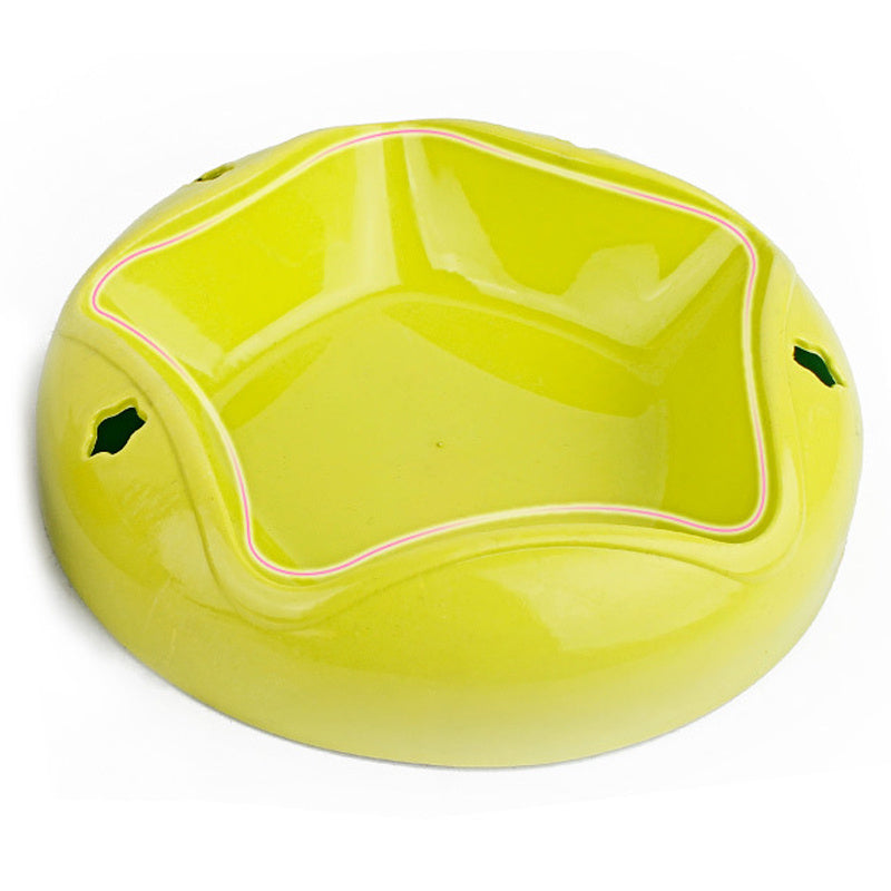 JMT-935882 Stainless Steel Pet Bowl with Colorful PP Base – 18.1 cm Diameter, 4 cm Height