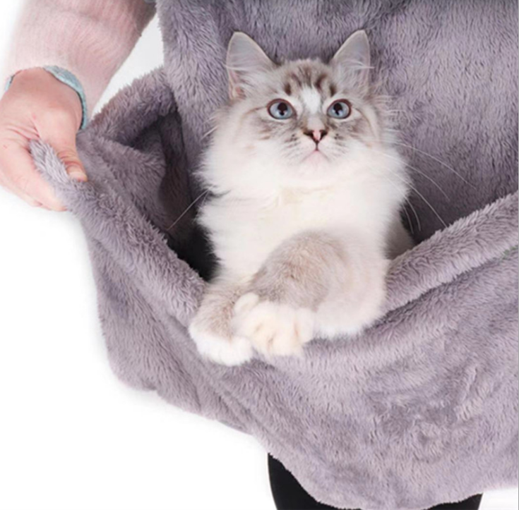 HKM-183571 Pet Carrier Bag with Sleeping Chest Panel to Keep Clothing Free from Cat Hair
