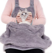 HKM-183571 Pet Carrier Bag with Sleeping Chest Panel to Keep Clothing Free from Cat Hair