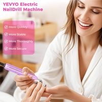 HKM-677203 Portable Electric Nail Drill for Manicure and Pedicure with 6 Bits
