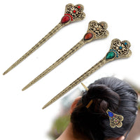 HKM-732627 Retro Geometric Alloy Hairpin Hair Accessories in Bright Colors