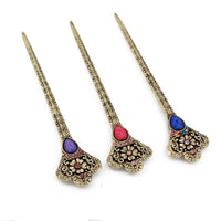 HKM-732627 Retro Geometric Alloy Hairpin Hair Accessories in Bright Colors