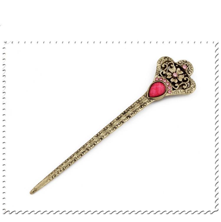 HKM-732627 Retro Geometric Alloy Hairpin Hair Accessories in Bright Colors