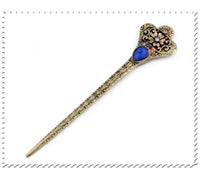 HKM-732627 Retro Geometric Alloy Hairpin Hair Accessories in Bright Colors