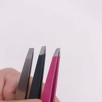 HKM-857939 Stainless Steel Eyebrow Trimming Clip Set in Black, Rose Red, and Silver Finishes