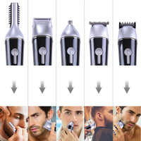 HKM-561363 5-in-1 Mini Hair Clipper SK-0068 - Waterproof, Rechargeable, Dual Power Supply
