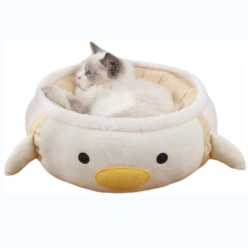 HKM-776019 Dinosaur and Chick Shaped Cat Bed - Versatile Hammock and Sofa for Small Cats and Dogs