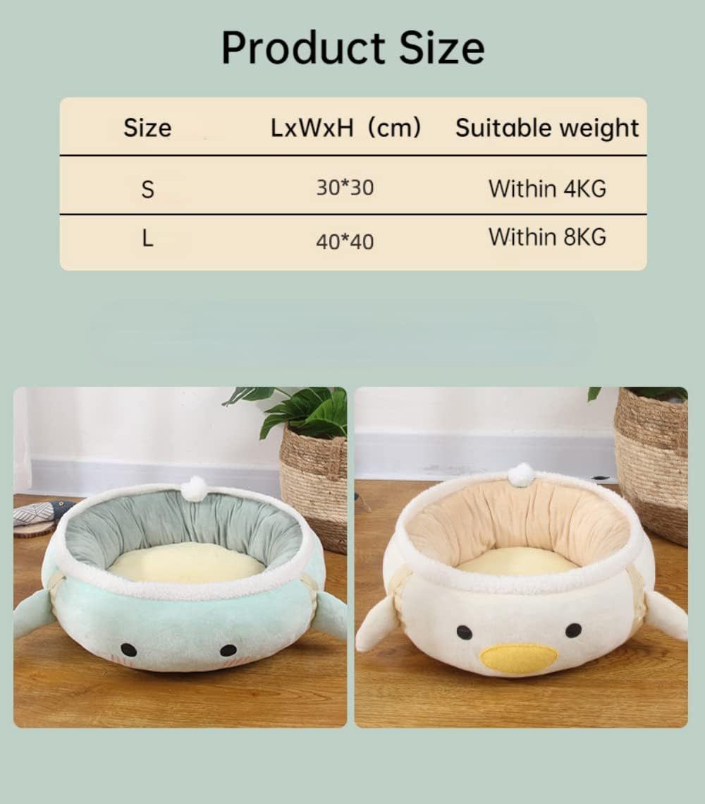 HKM-776019 Dinosaur and Chick Shaped Cat Bed - Versatile Hammock and Sofa for Small Cats and Dogs