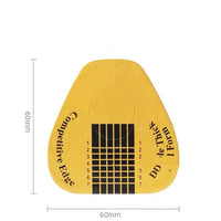 HKM-643283 Horseshoe-Shaped Golden Paper Trays for Nail Art - 500 Pieces Roll