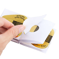 HKM-643283 Horseshoe-Shaped Golden Paper Trays for Nail Art - 500 Pieces Roll
