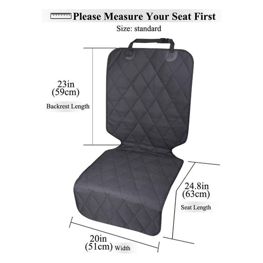 HKM-747027 Waterproof Oxford Seat Cover Protector for Front and Rear Car Seats - Anti-Scratch Cotton Mat for Pets