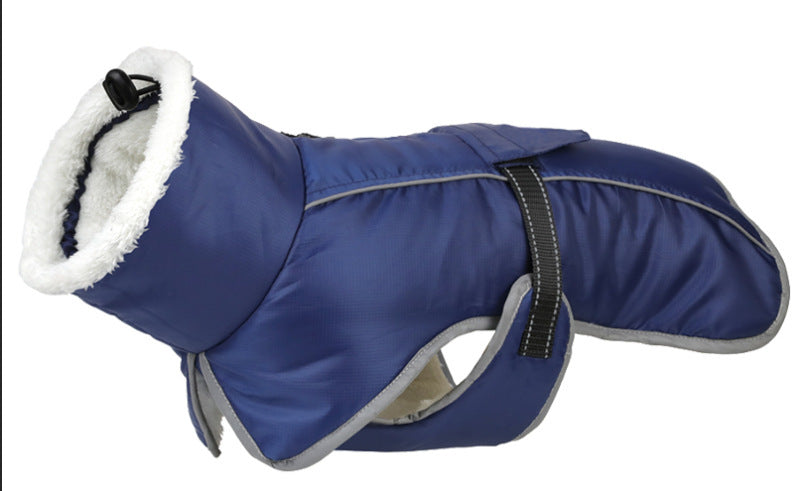 HKM-354707 Thick Warm Waterproof Cotton Coat for Dogs - Autumn and Winter Pet Clothing