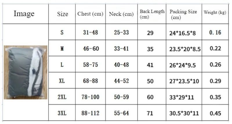 HKM-354707 Thick Warm Waterproof Cotton Coat for Dogs - Autumn and Winter Pet Clothing